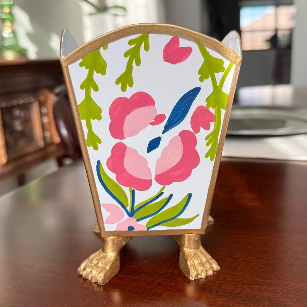 NWT Dana Gibson 6” Summer Chintz Cache Pot - Picture 4 of 10